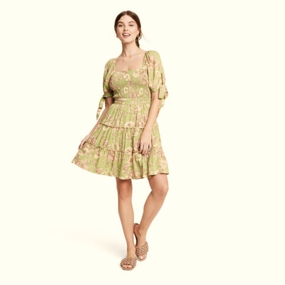 NWT no smoke or pets aguabenita target line green ruffle dress